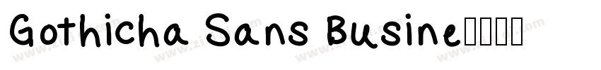 Gothicha Sans Busine字体转换